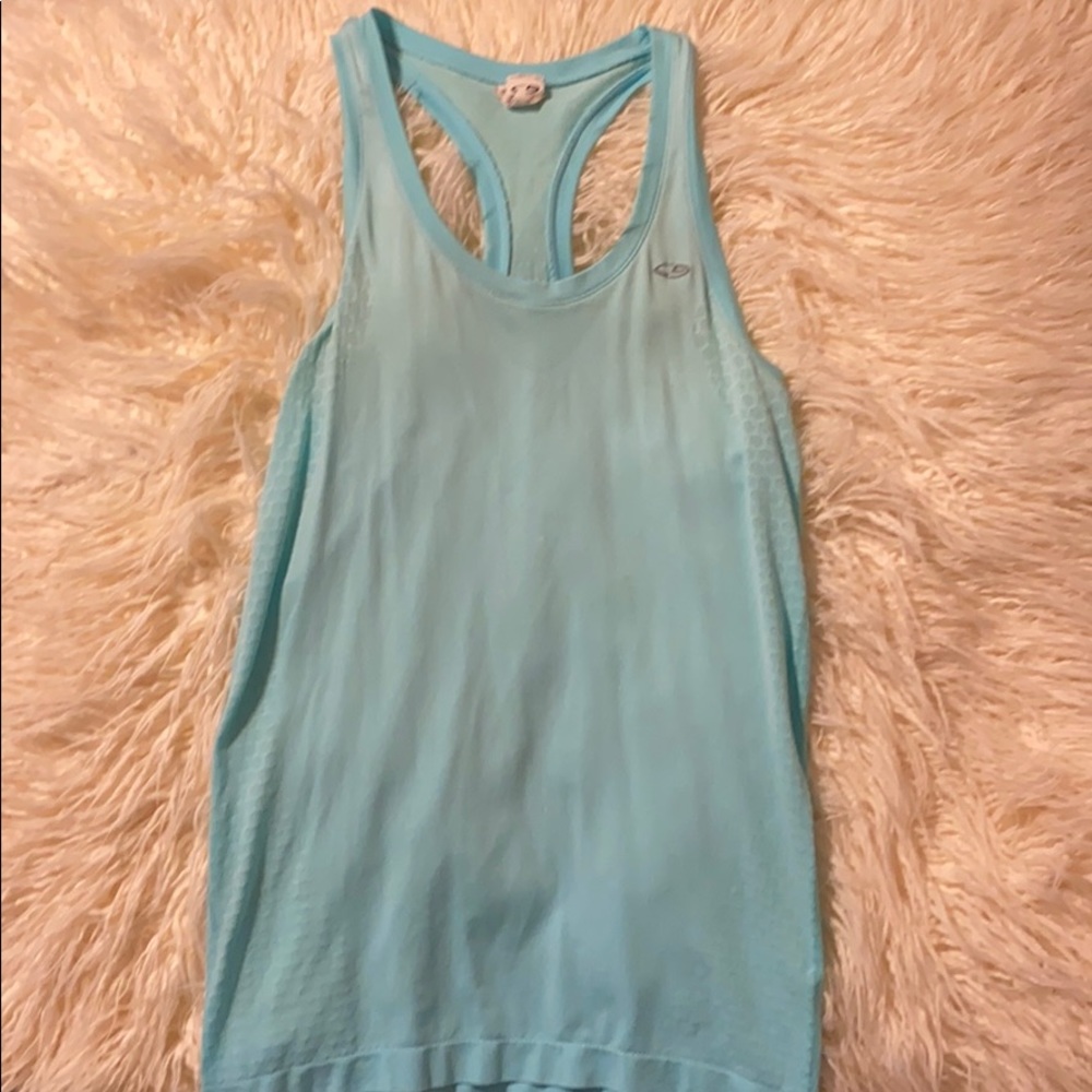 light blue tank